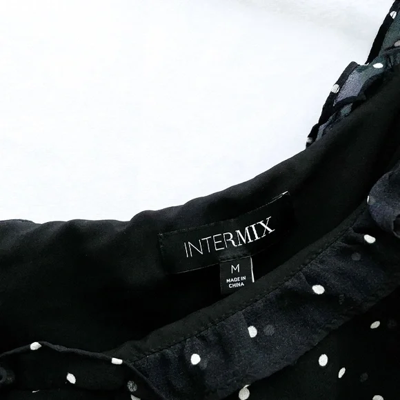 (New with Tags) Intermix Juliette One Shoulder Ruffle Front Mini Dress, Medium - Picture 4 of 12